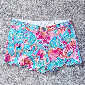 Lilly Pulitzer Flamingo shorts